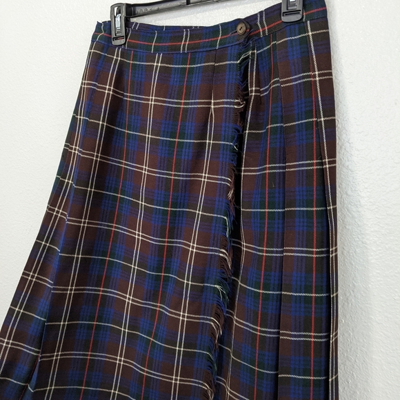 Windsor Vintage 100% Wool Plaid Kilt - Picture 4 of 12